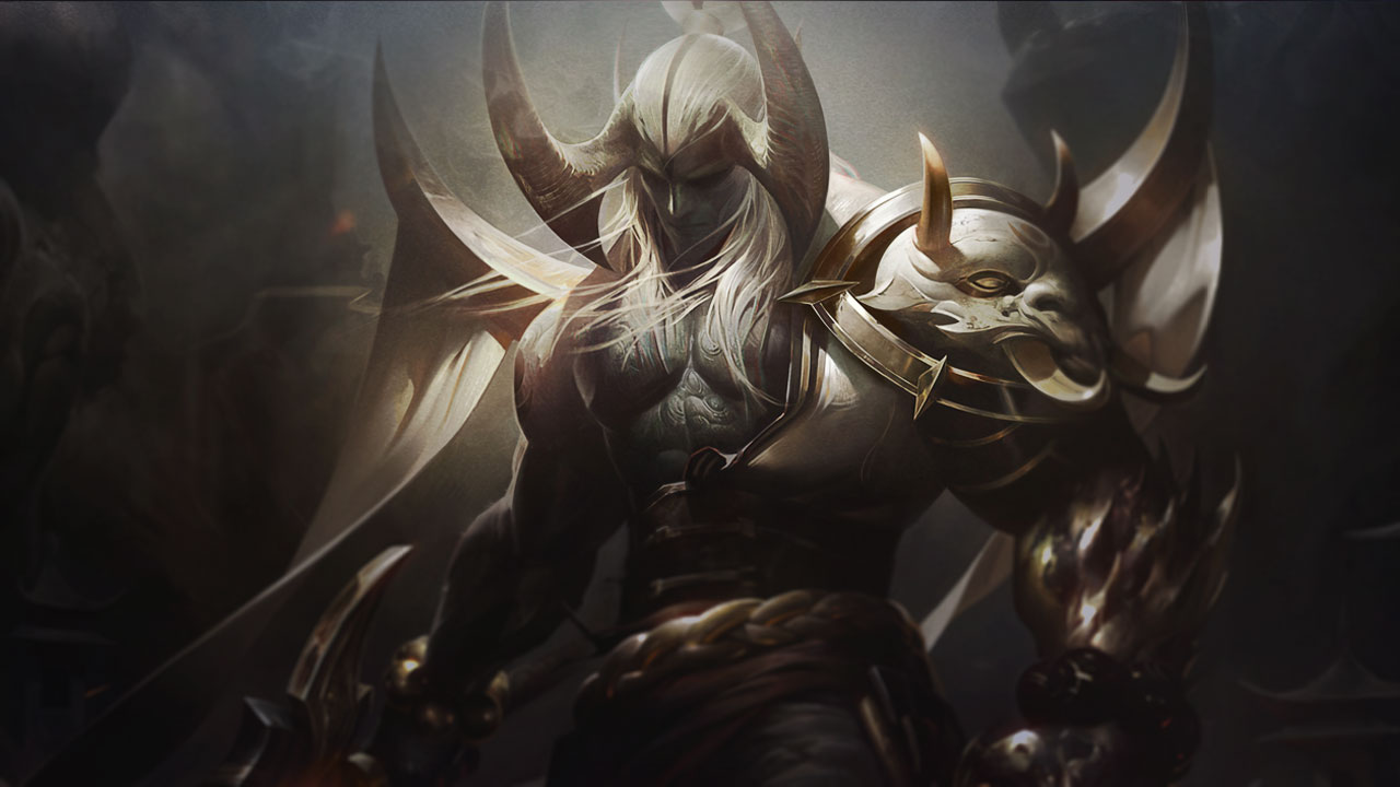 Splash-Art von Blutmond-Aatrox (Prestige)