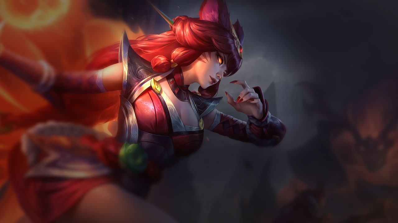 Splash-Art von Fuchsfeuer-Ahri