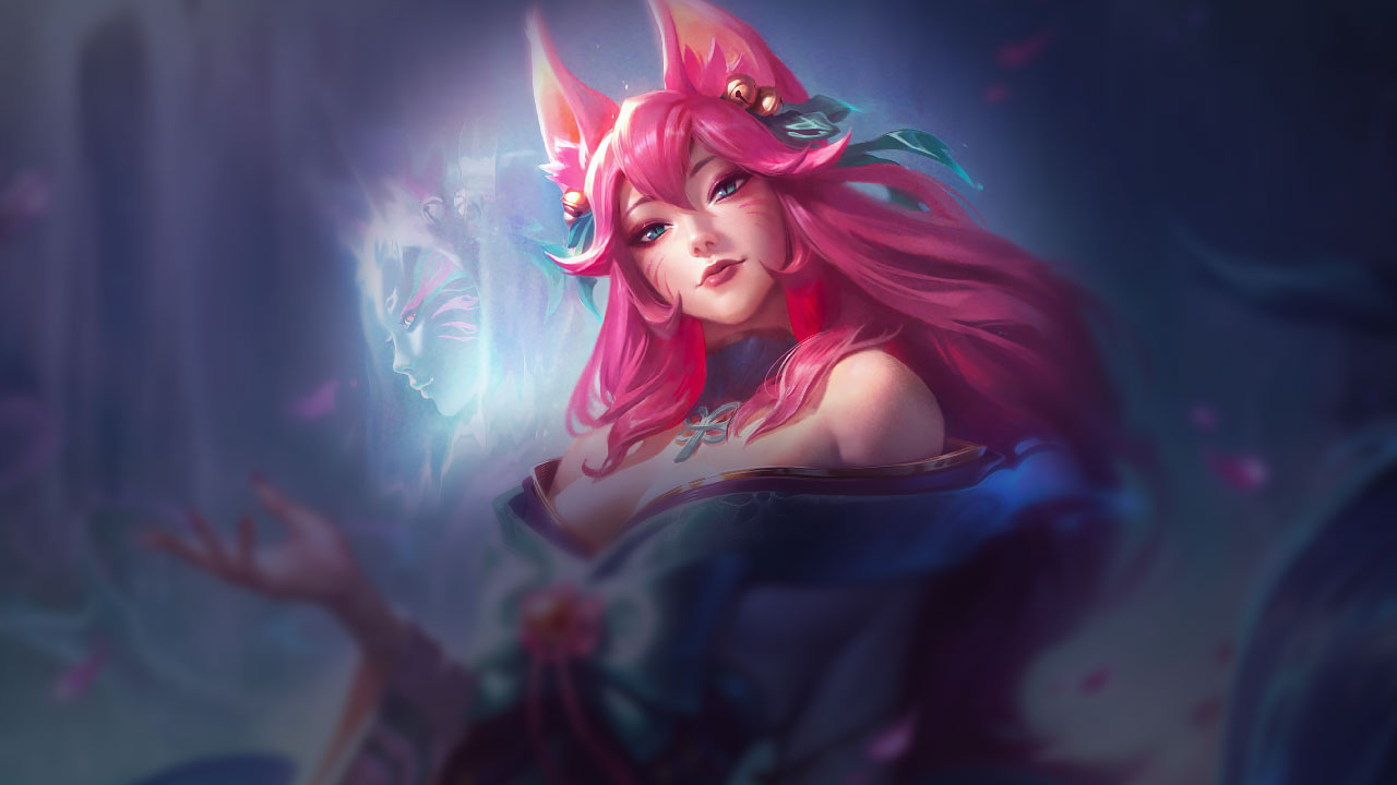 Splash-Art von Seelenblumen-Ahri