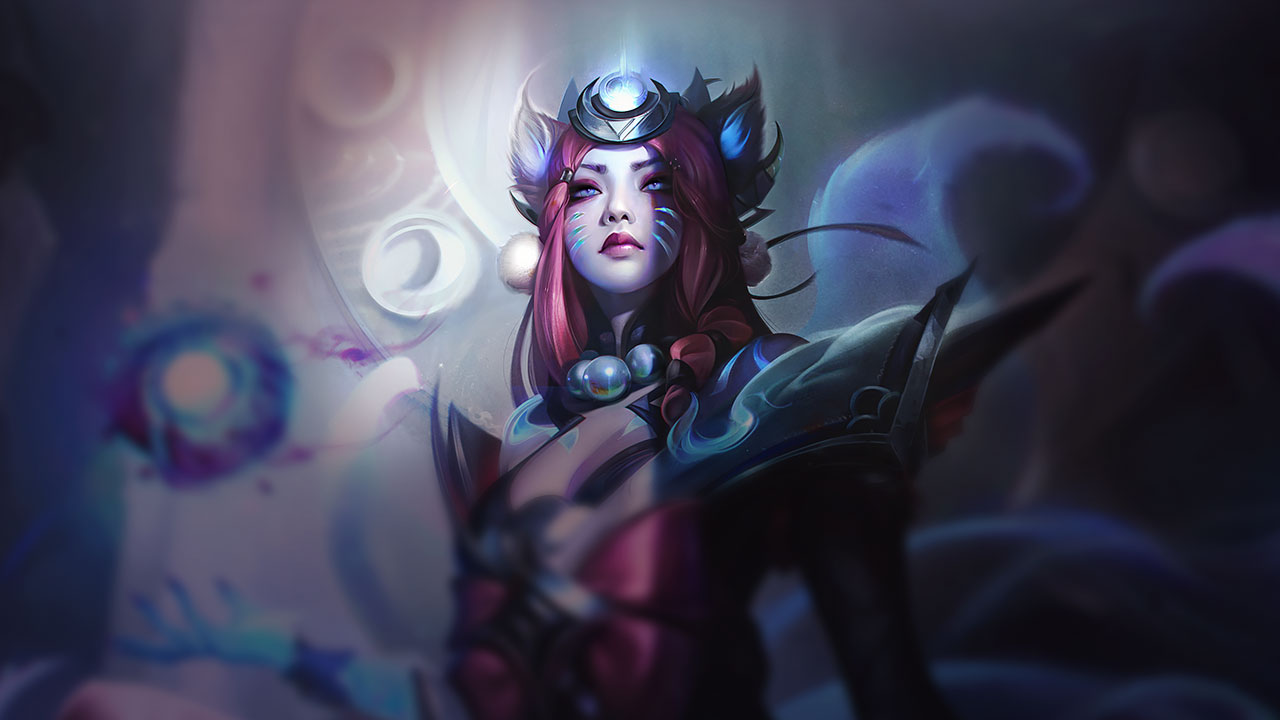Splash-Art von Schneemond-Ahri