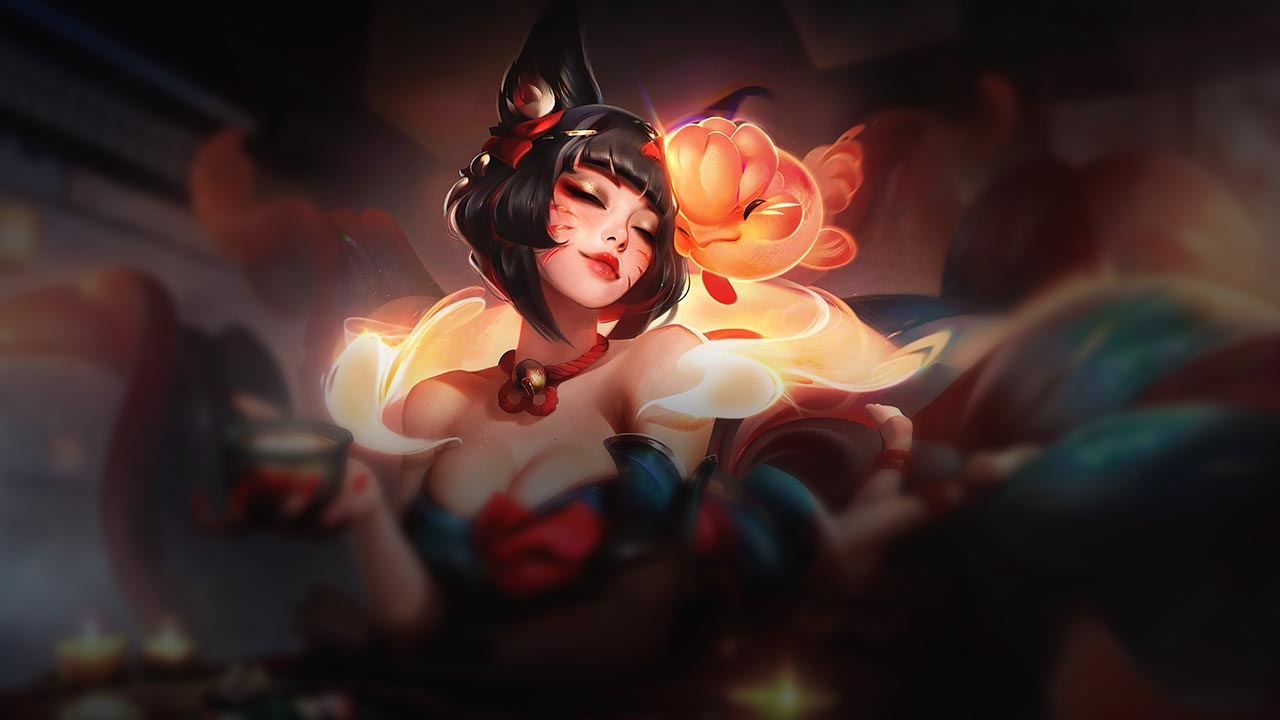 Splash-Art von Seelenblumenthermen-Ahri (Feierabend)