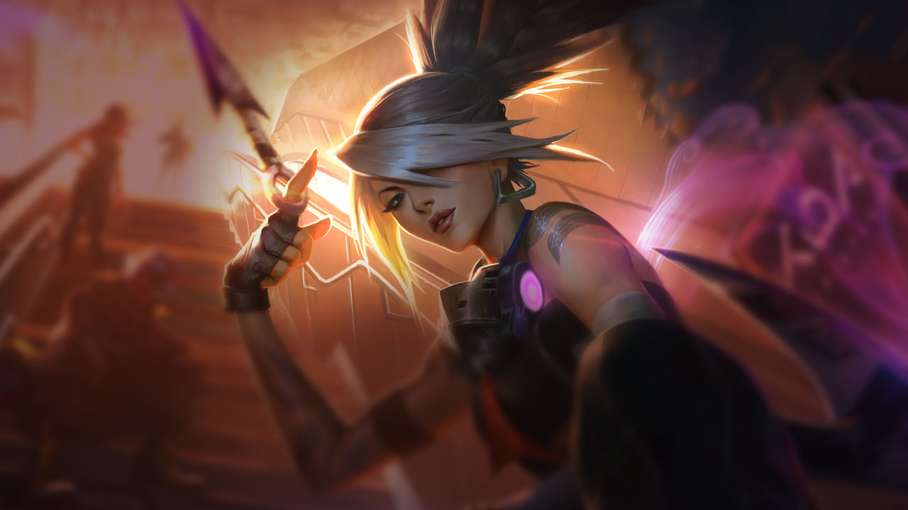 Splash-Art von True Damage Akali