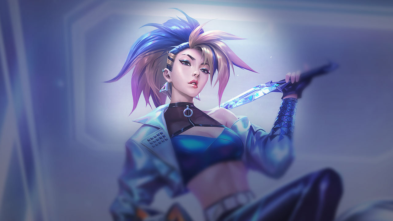 Splash-Art von K/DA ALL OUT-Akali