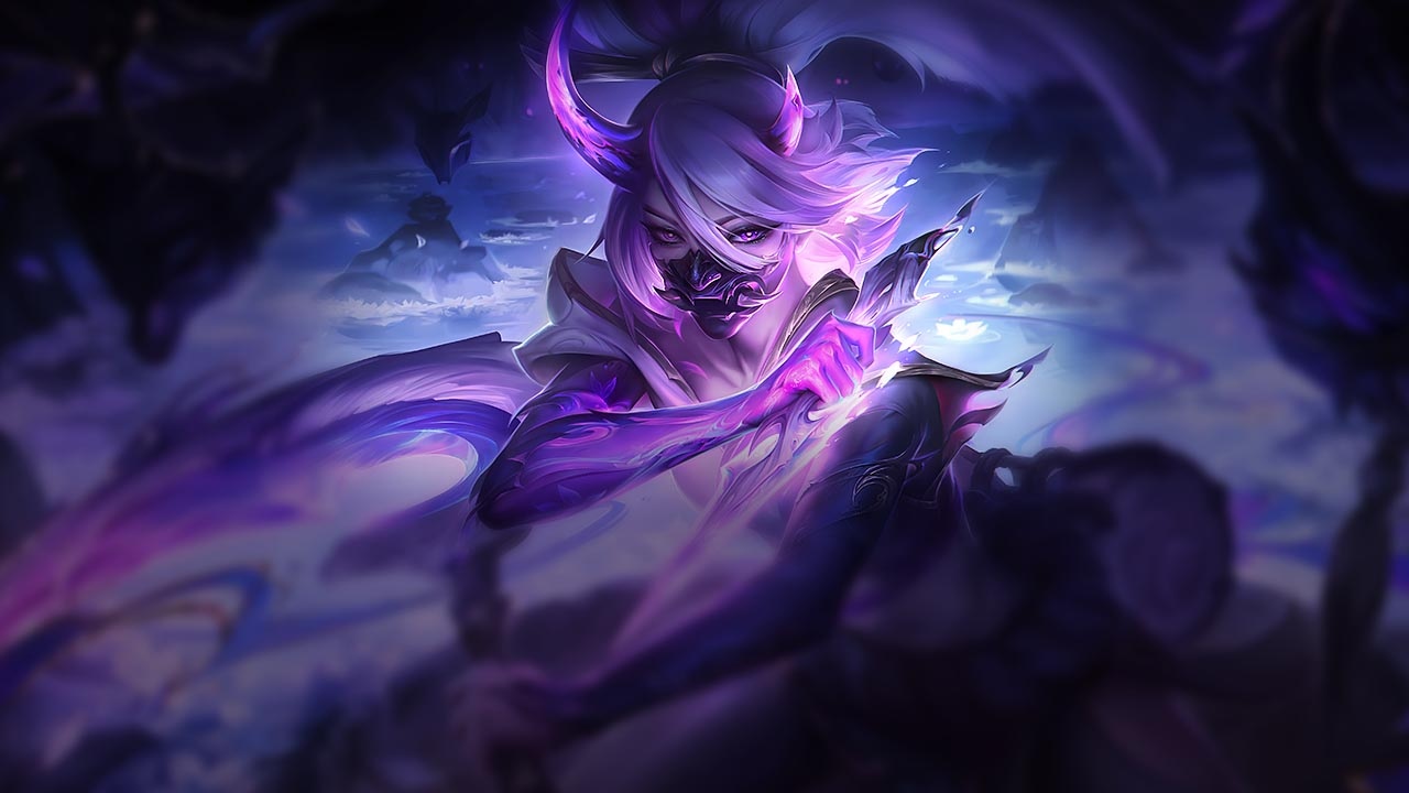 Splash-Art von Seelenblumen-Akali