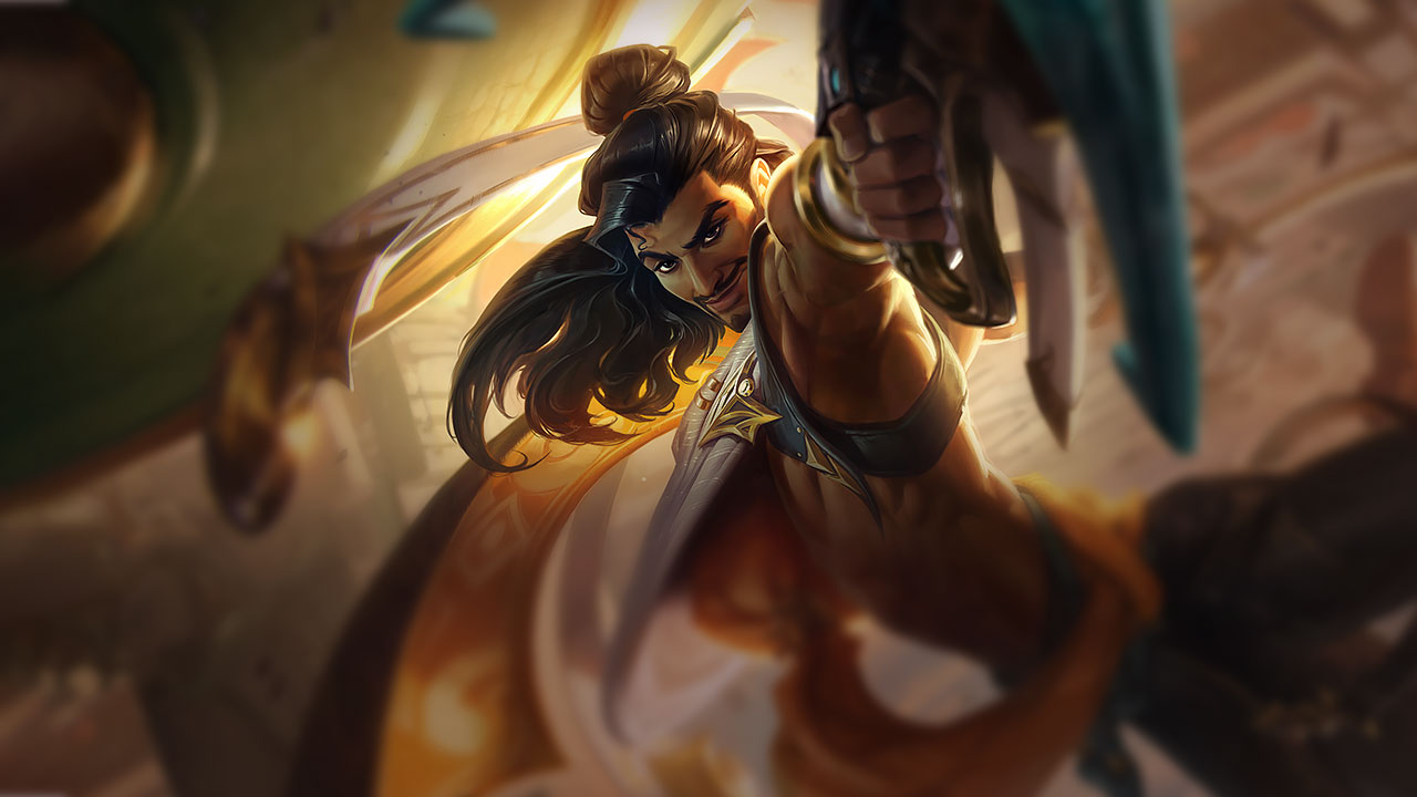 Splash-Art von Akshan