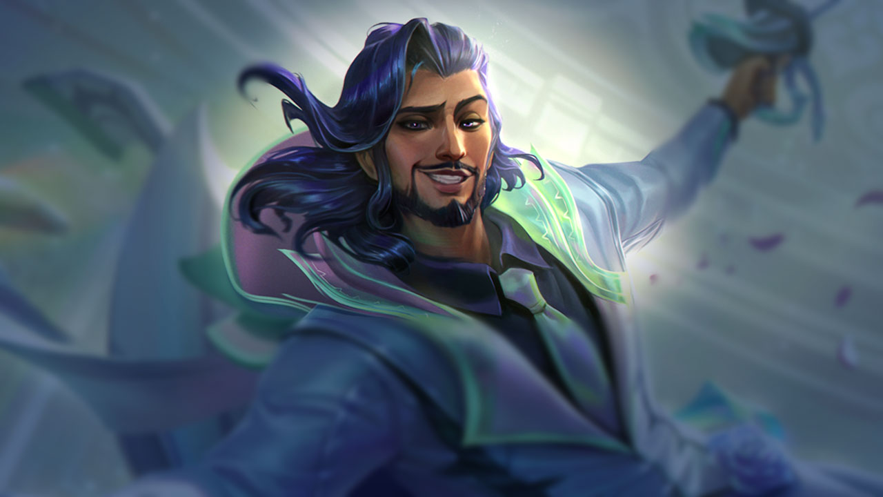 Splash-Art von Kristallrose Akshan