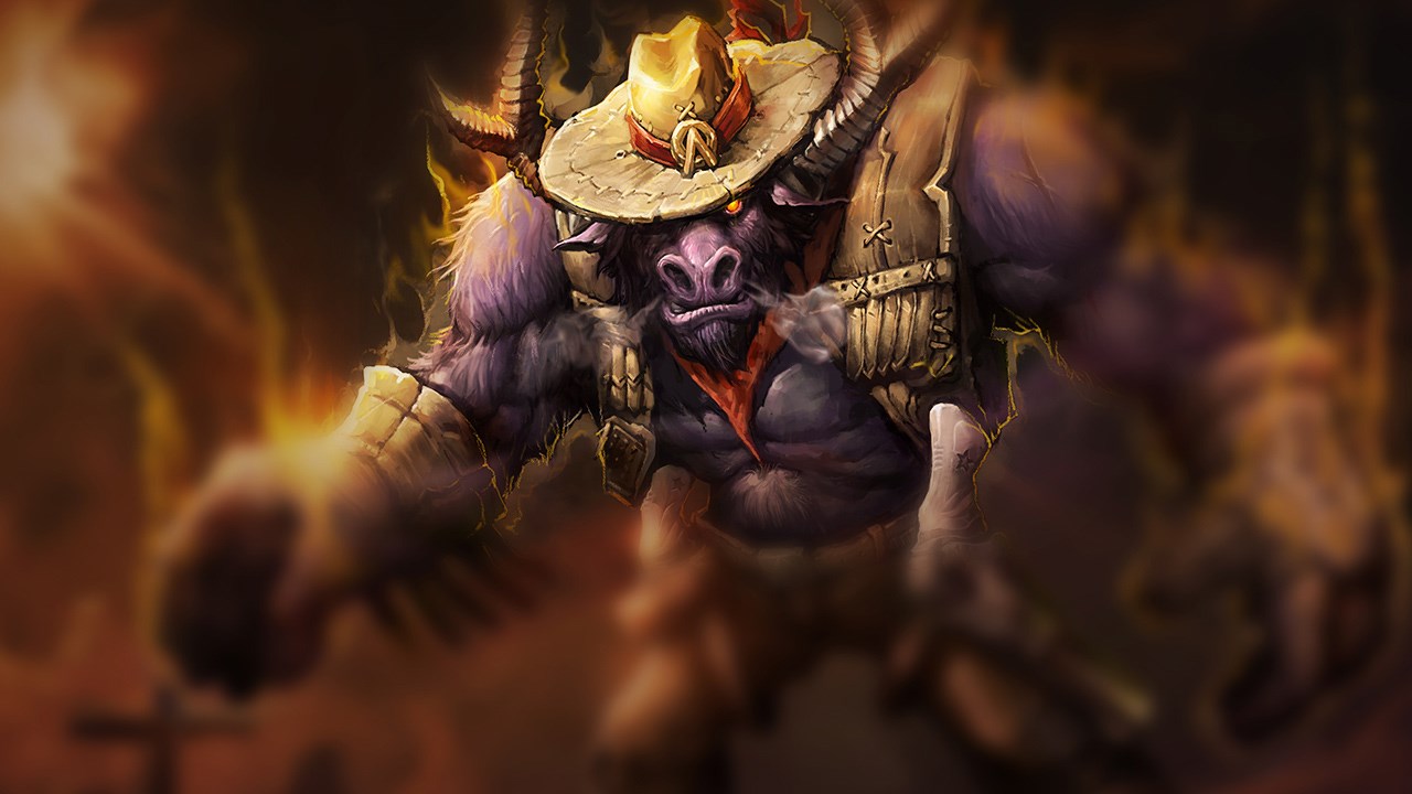 Splash-Art von Langhorn-Alistar