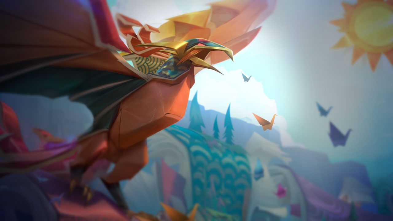 Splash-Art von Papierkunst-Anivia