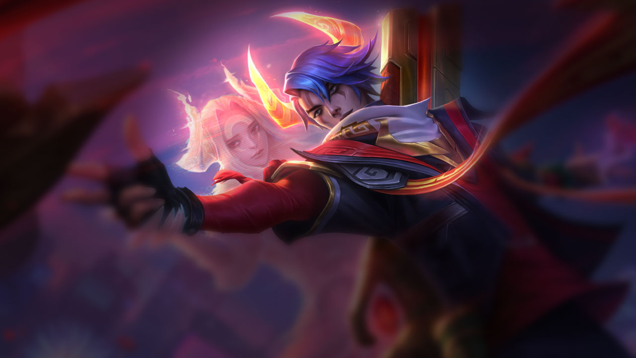 Splash-Art von Mondzodiak-Aphelios