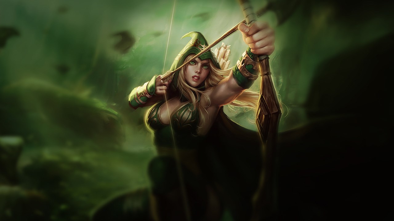 Splash-Art von Sherwood Forest-Ashe