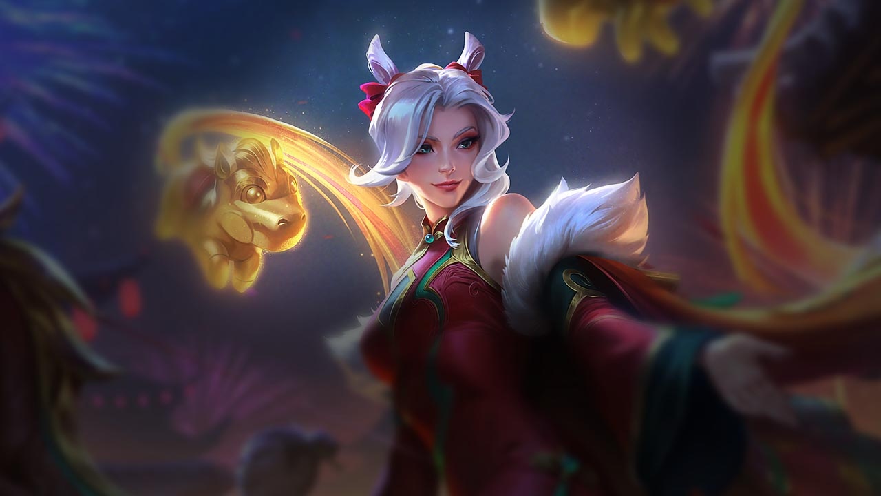 Splash-Art von Feuerwerks-Ashe