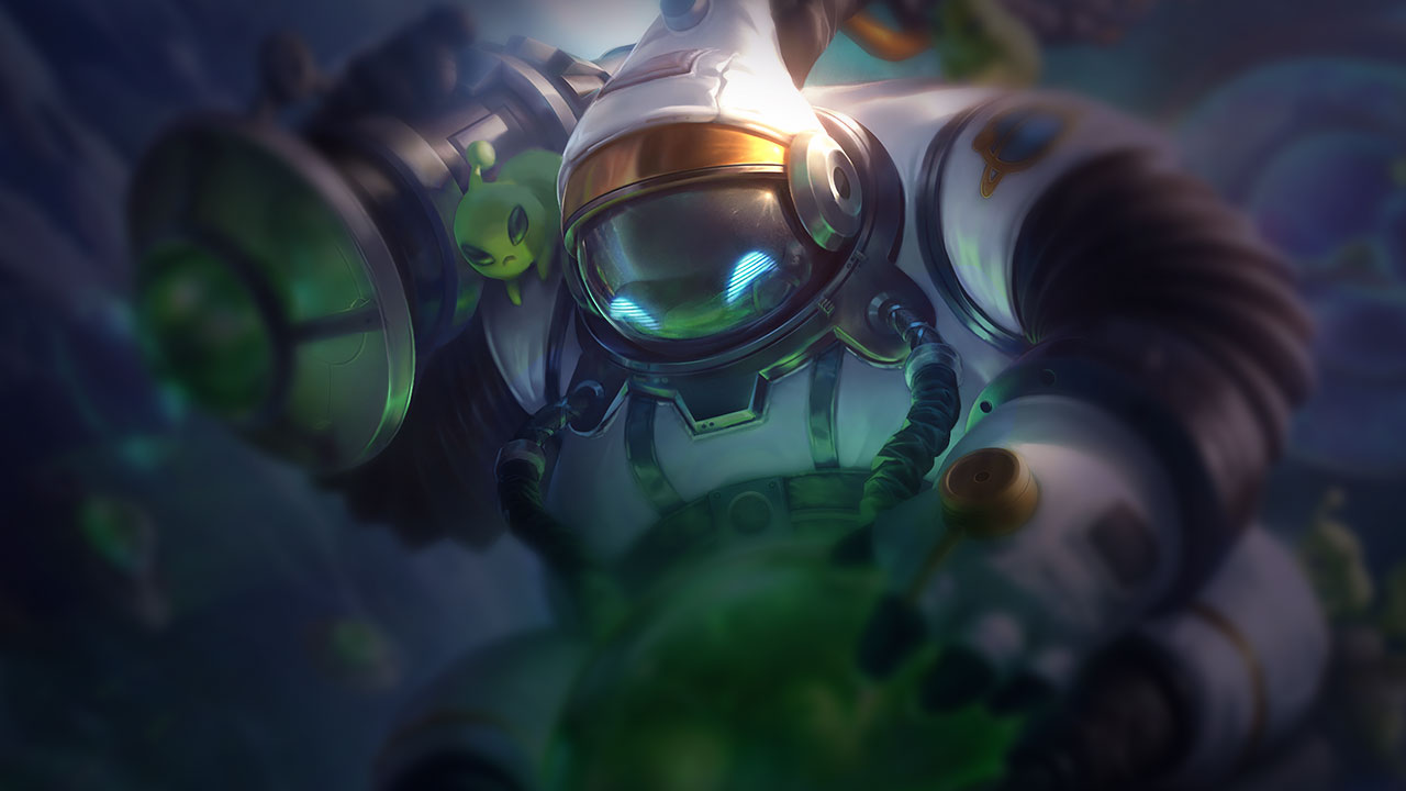 Splash-Art von Astronauten-Bard