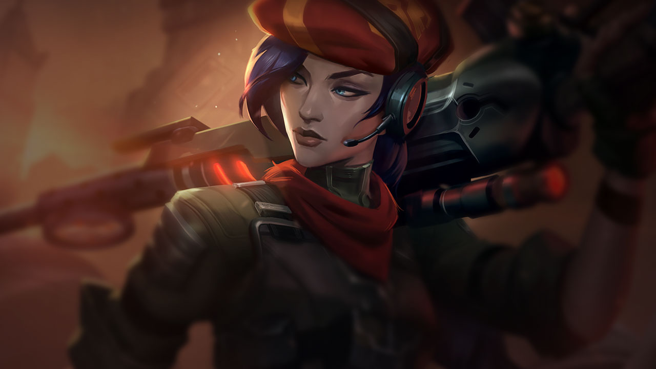 Splash-Art von Widerstands-Caitlyn