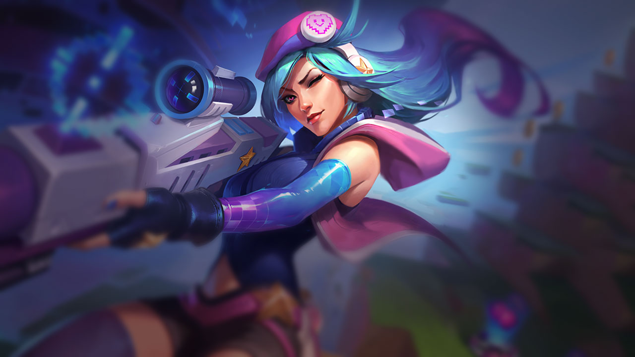 Splash-Art von Arcade-Caitlyn