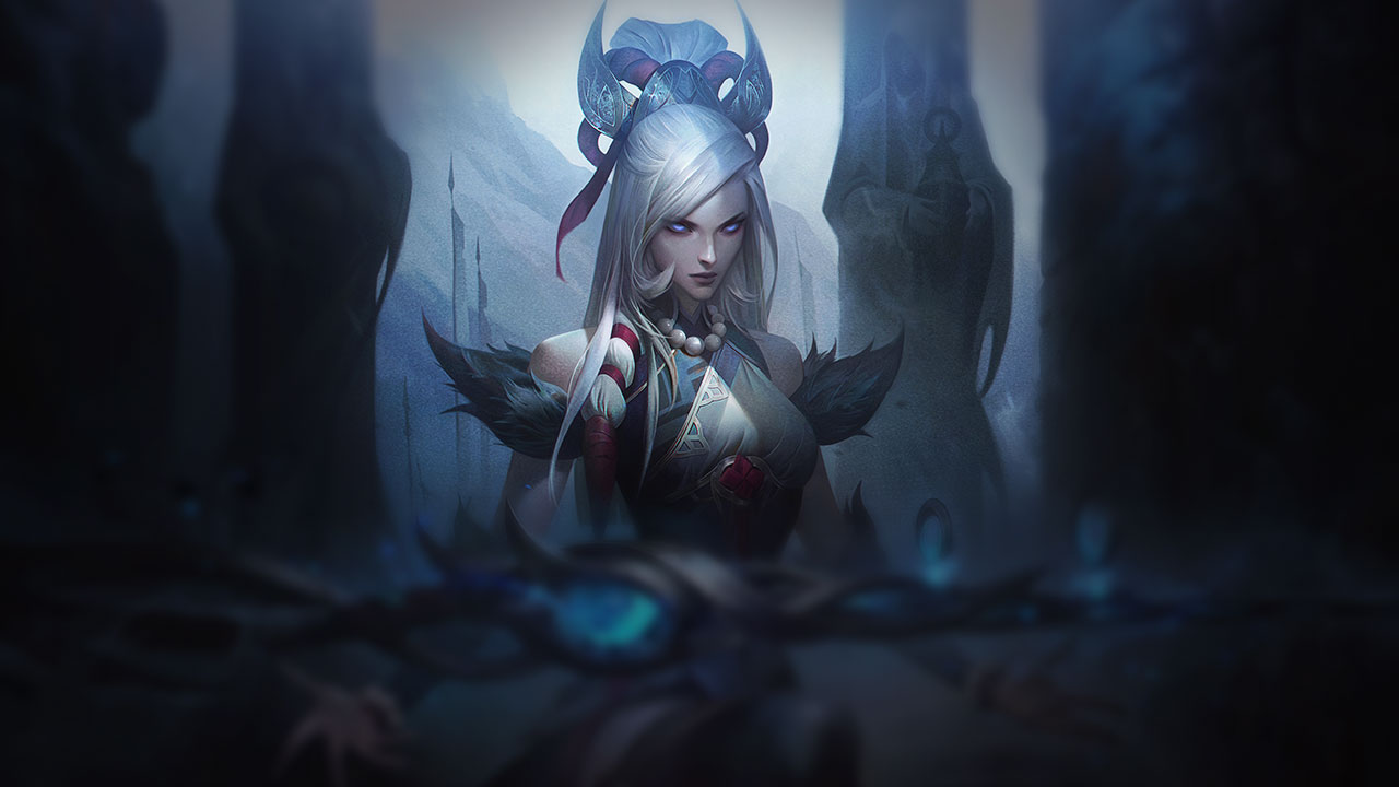 Splash-Art von Schneemond-Caitlyn