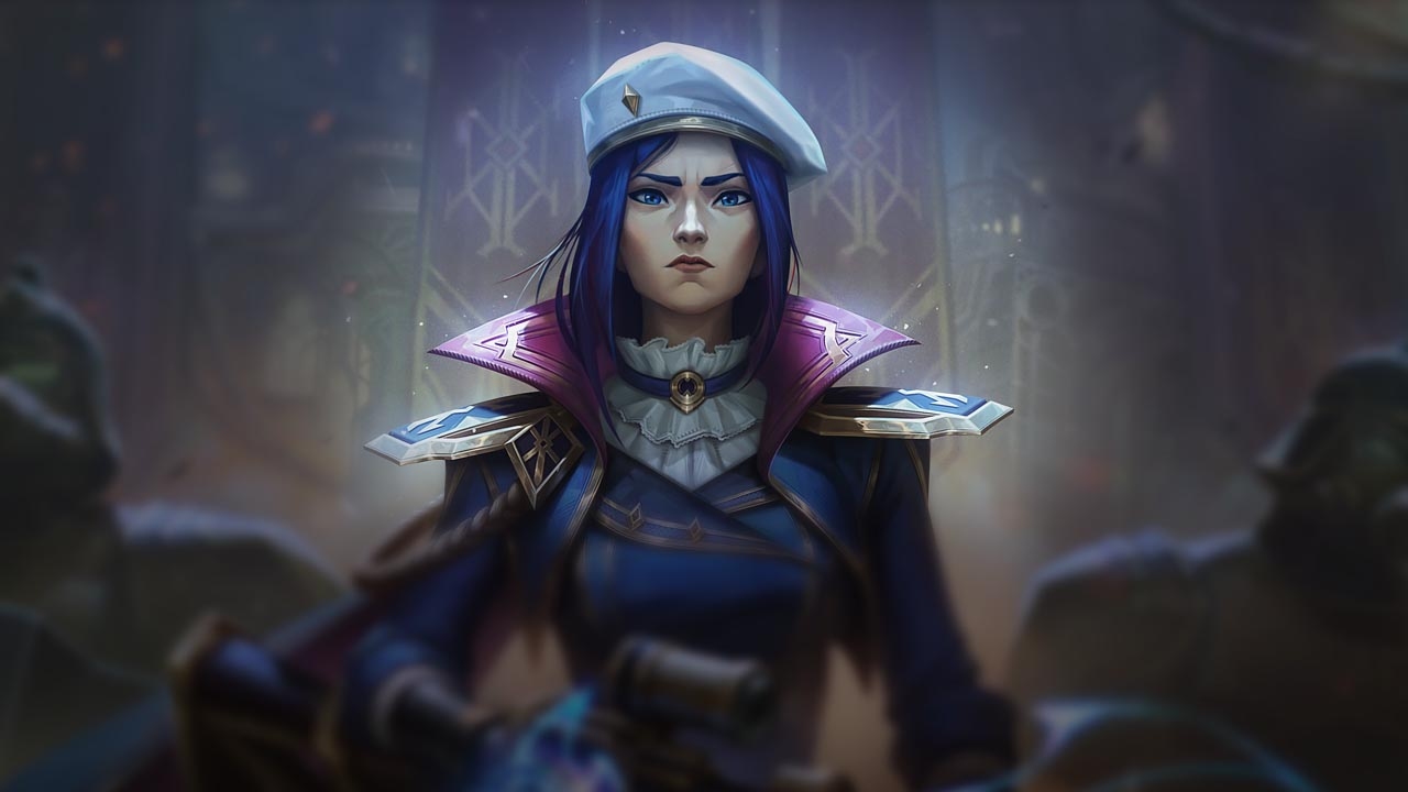 Splash-Art von Kommandantin Caitlyn (Arcane)