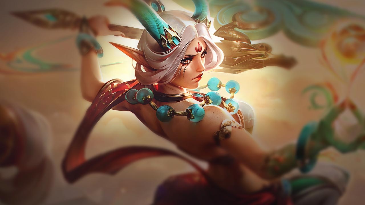 Splash-Art von Himmelsschuppen-Diana