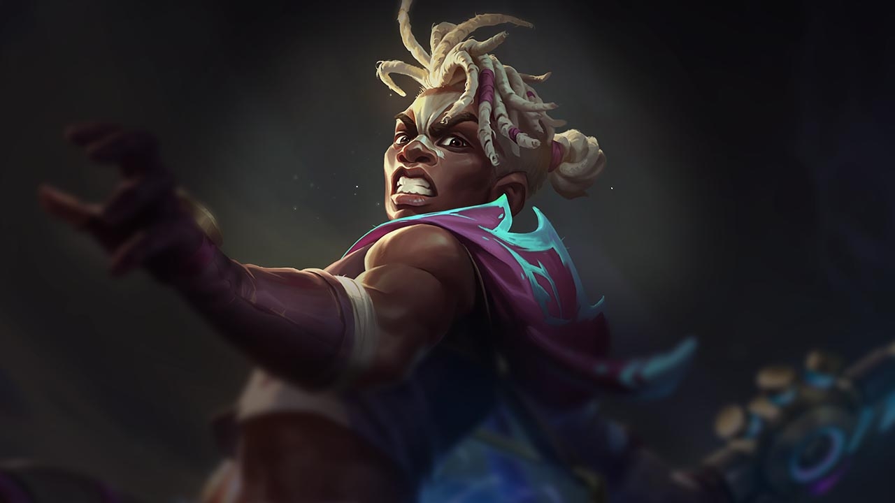 Splash-Art von Letztes Gefecht-Ekko (Arcane)