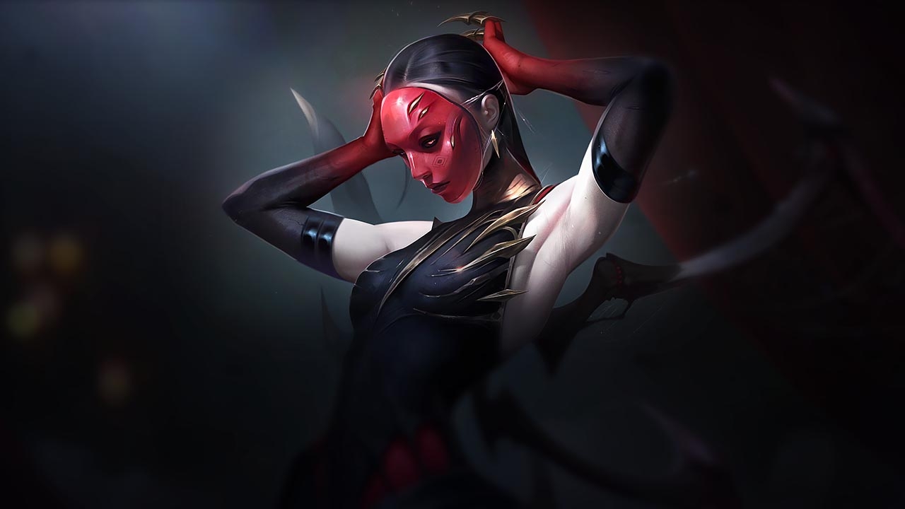 Splash-Art von Maske der Schwarzen Rose Elise