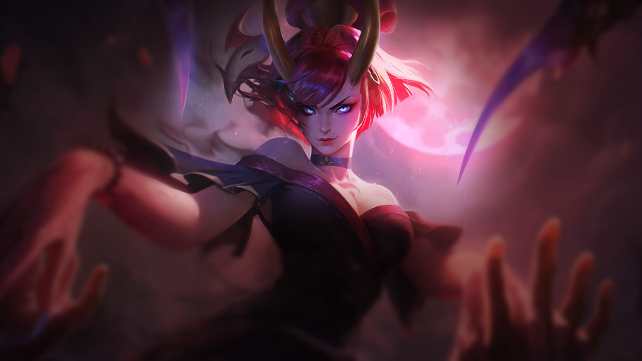 Splash-Art von Blutmond-Evelynn