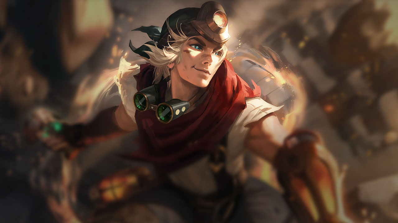 Splash-Art von Erkunder-Ezreal