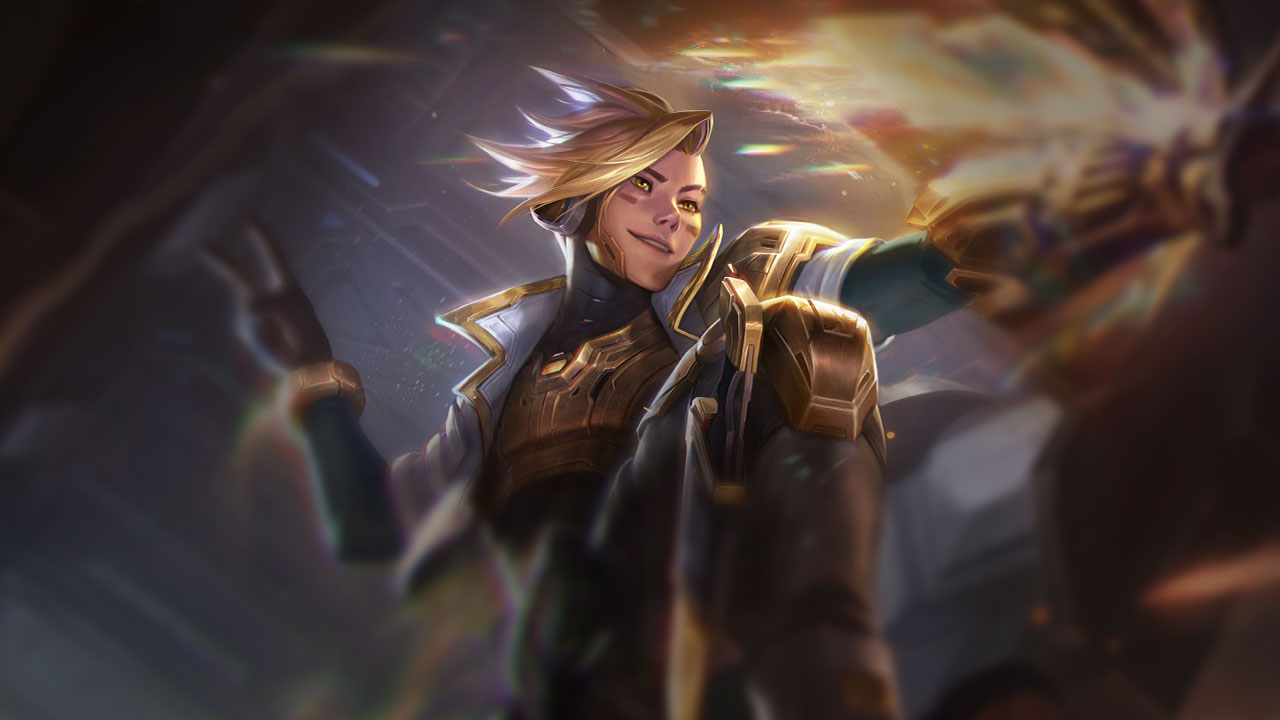 Splash-Art von PsyOps-Ezreal (Prestige)