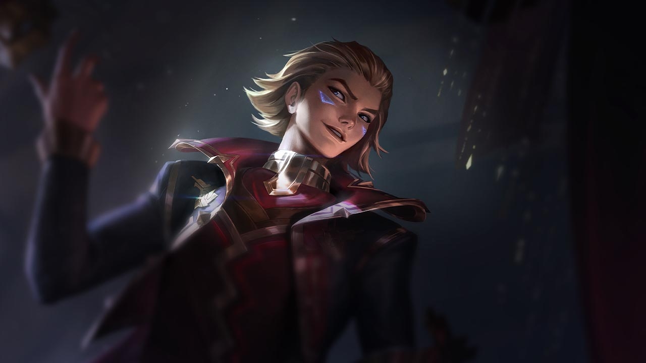 Splash-Art von Maske der Schwarzen Rose Ezreal
