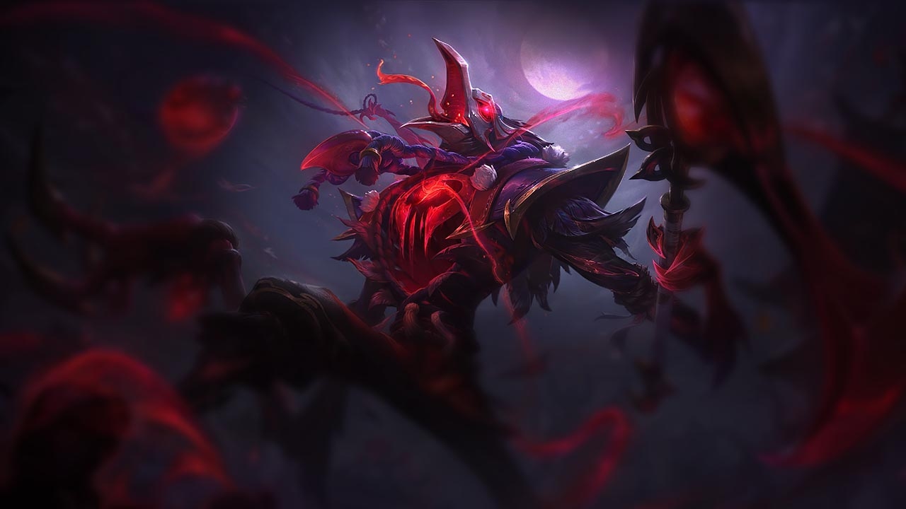 Splash-Art von Blutmond-Fiddlesticks