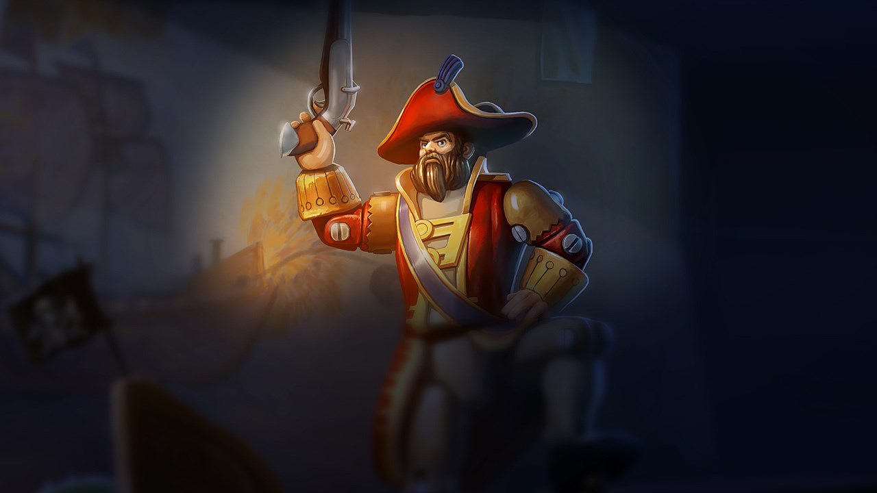 Splash-Art von Spielzeugsoldat-Gangplank