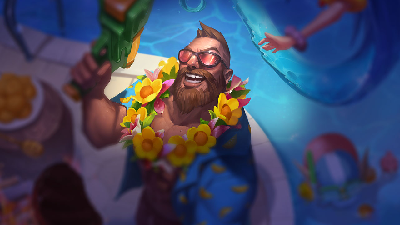 Splash-Art von Poolparty-Gangplank