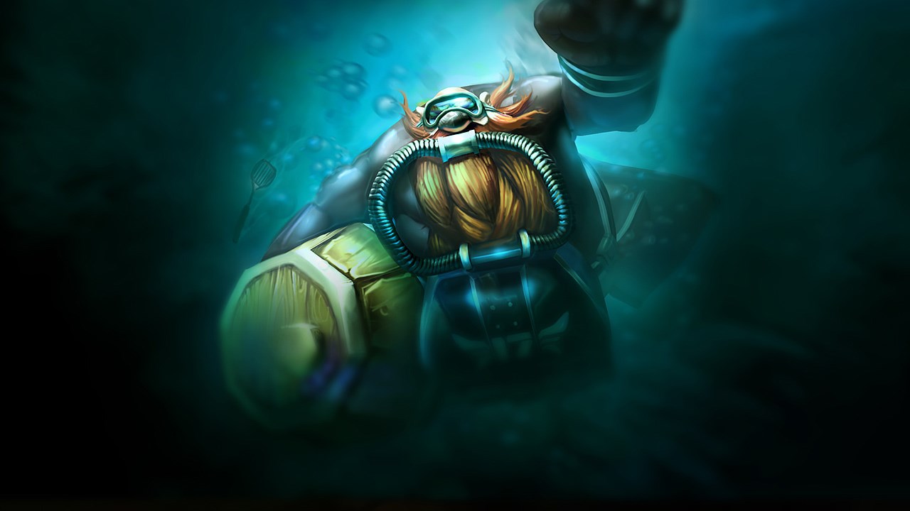Splash-Art von Taucher-Gragas