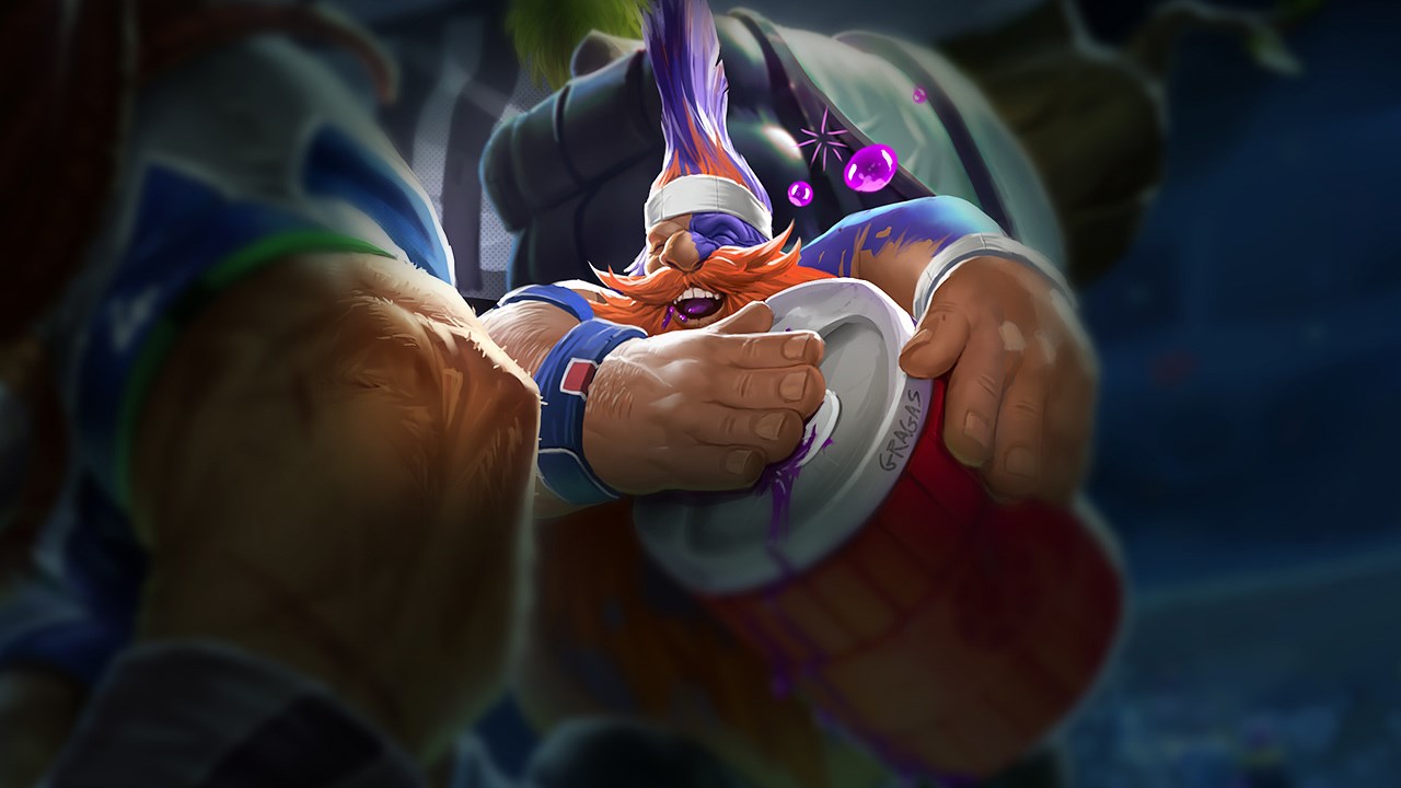 Splash-Art von Superfan-Gragas