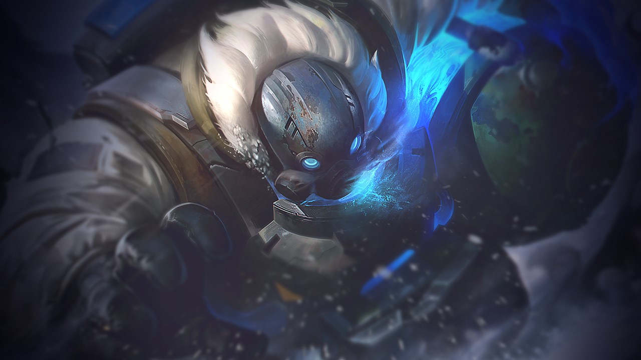 Splash-Art von Schneeschlag-Gragas