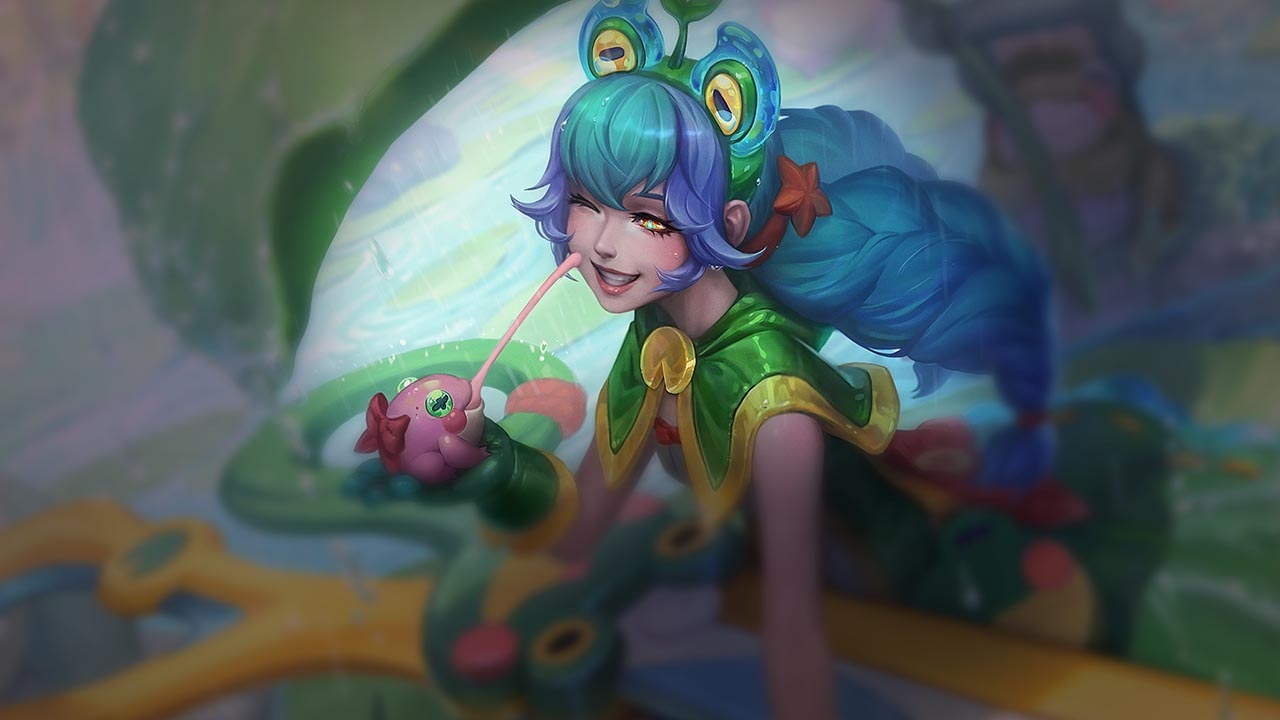 Splash-Art von Regenhirtin Gwen