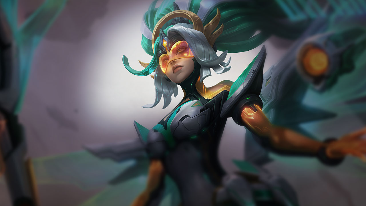 Splash-Art von Cyber-Halo-Janna