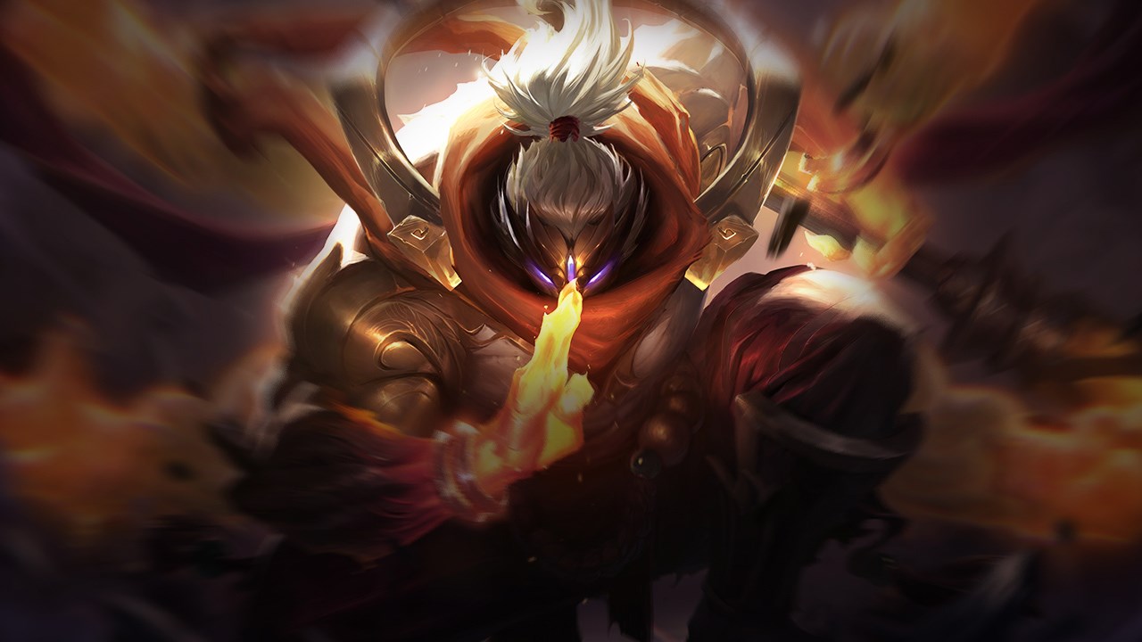 Splash-Art von Götterstab-Jax