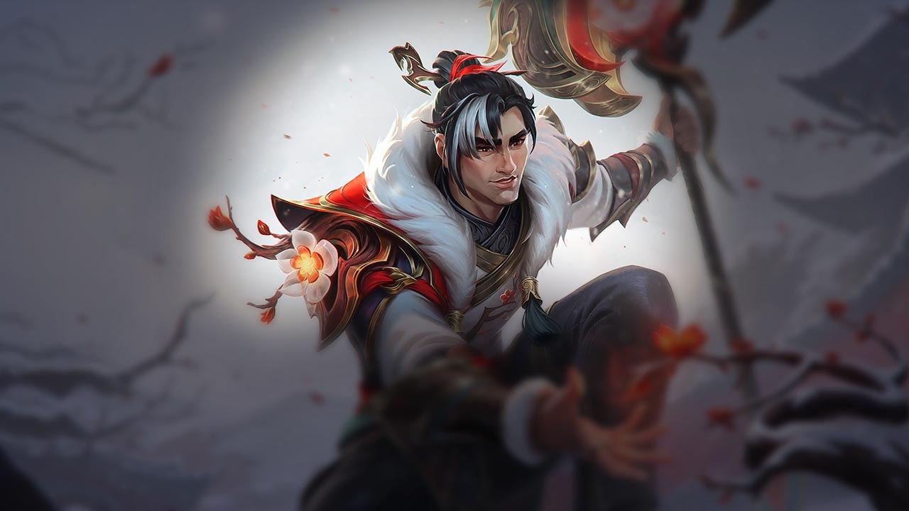 Splash-Art von Frühlingsblüten-Jayce