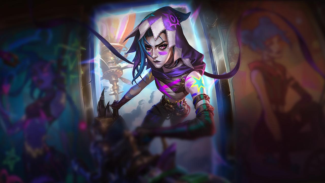 Splash-Art von Zerrissene Jinx (Arcane)