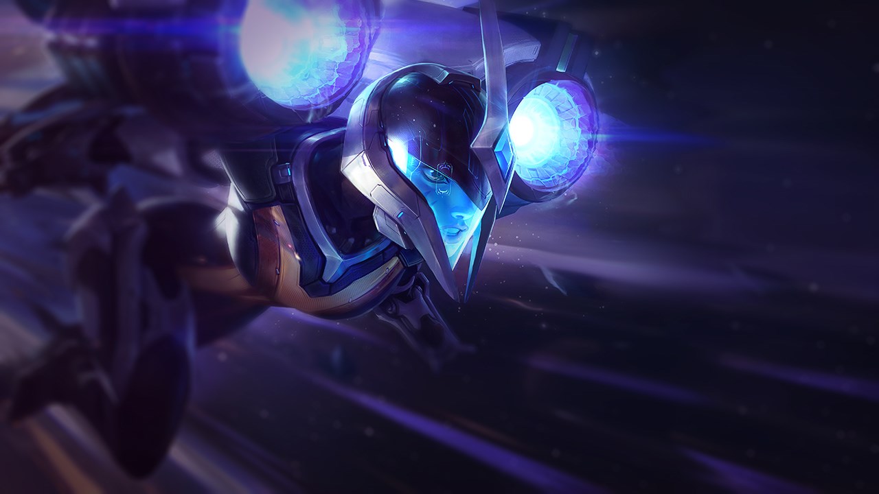 Splash-Art von Raketenjägerin Kai'Sa
