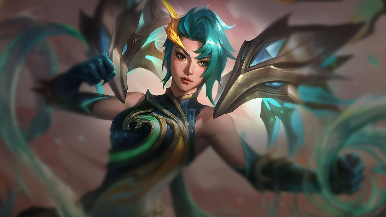 Splash-Art von Lagunendrache Kai'Sa