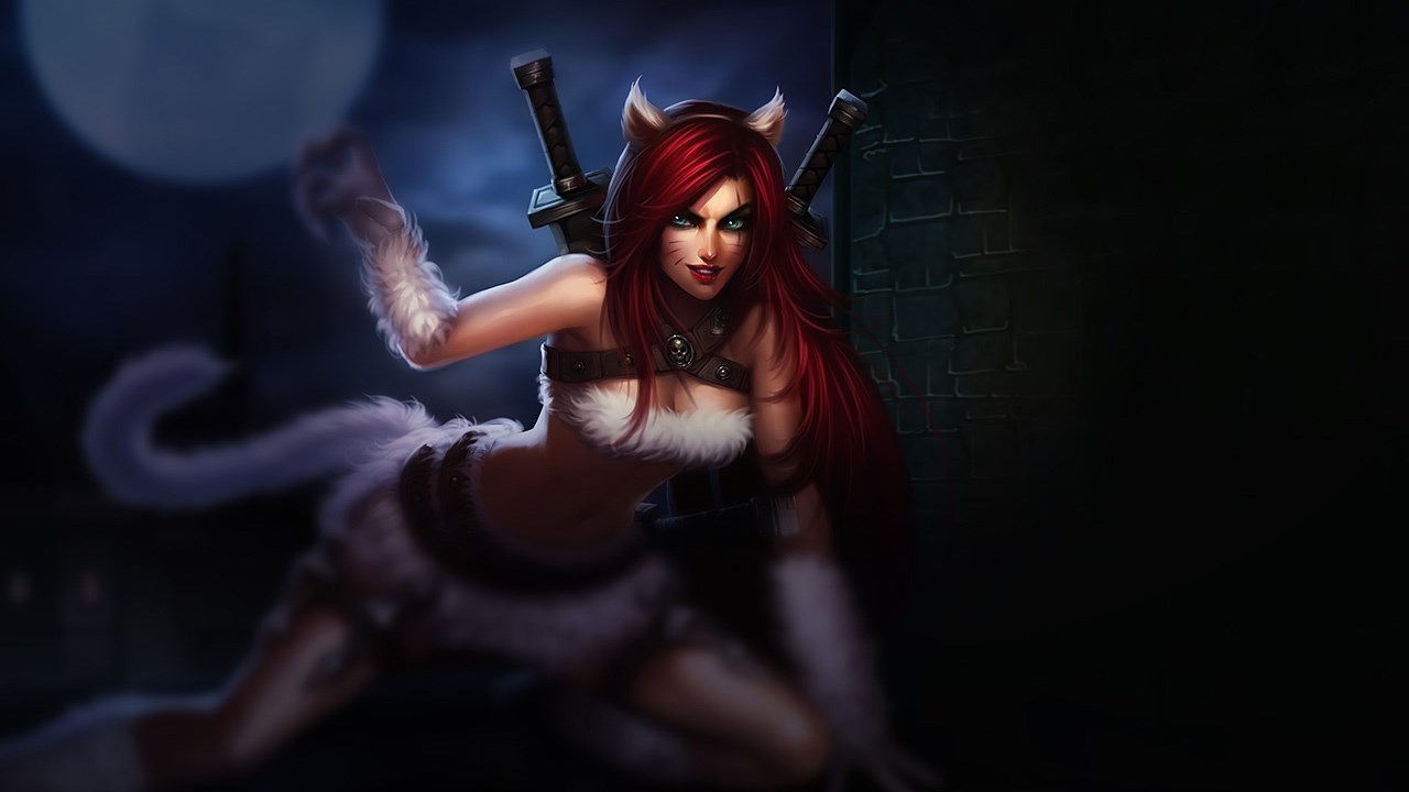 Splash-Art von Kätzchen-Katarina