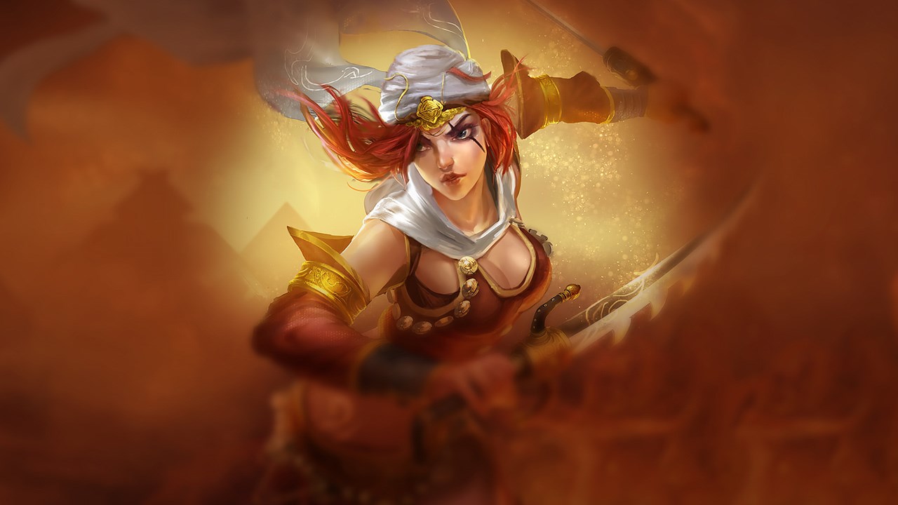 Splash-Art von Sandsturm-Katarina