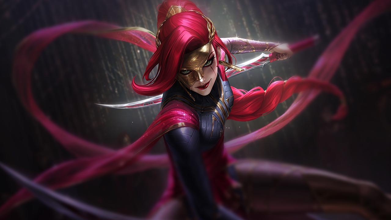 Splash-Art von Maske der Schwarzen Rose Katarina (Prestige)