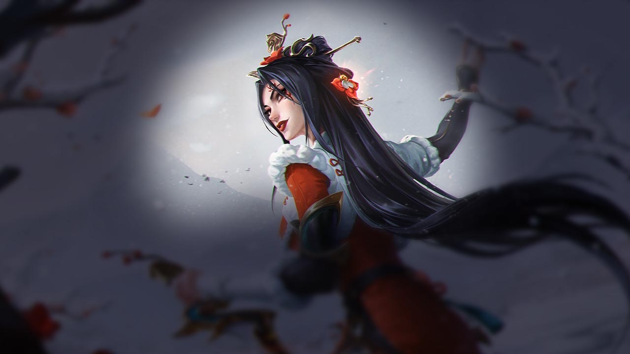 Splash-Art von Frühlingsblüten-Katarina