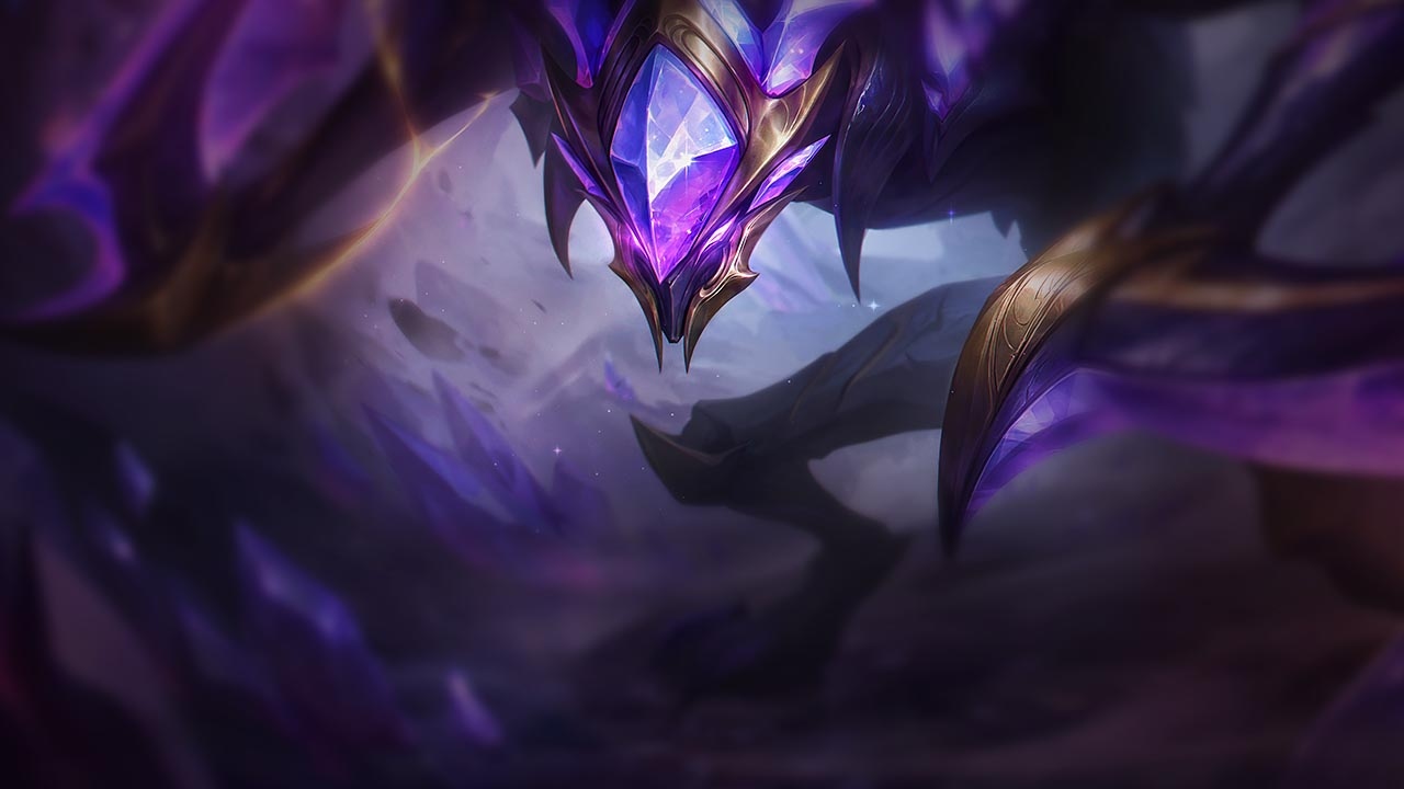 Splash-Art von Crystalis Indomitus-Kha'Zix