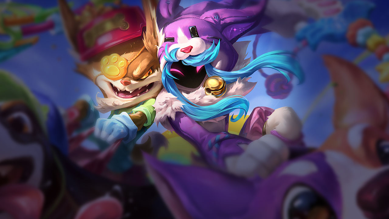Splash-Art von Wuff und Lamm-Kindred