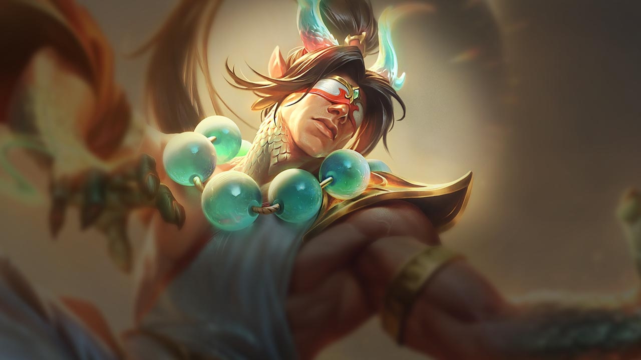 Splash-Art von Himmelsschuppen-Lee Sin