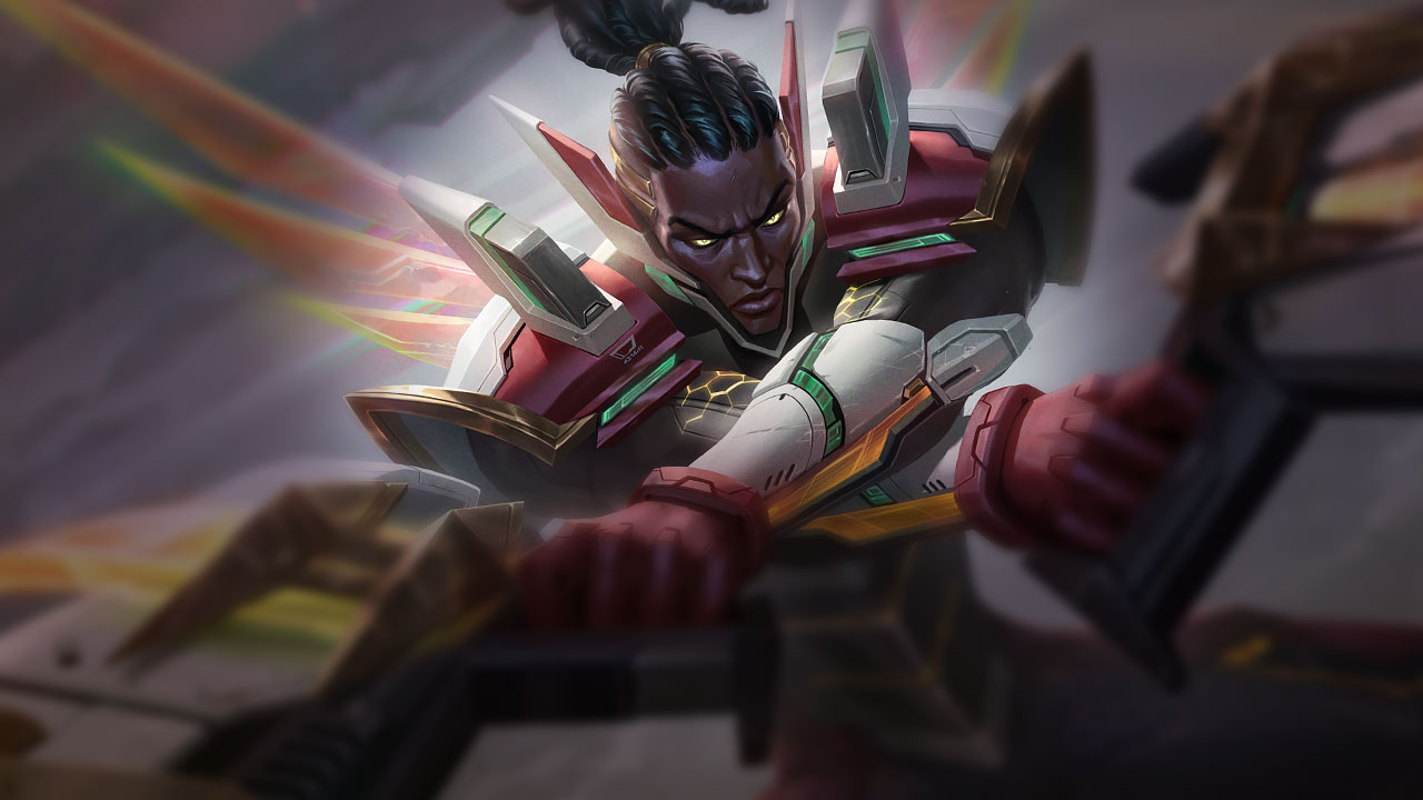 Splash-Art von Angriffspaladin Lucian