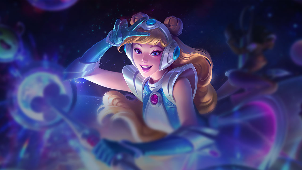 Splash-Art von Weltraum-Groove-Lux