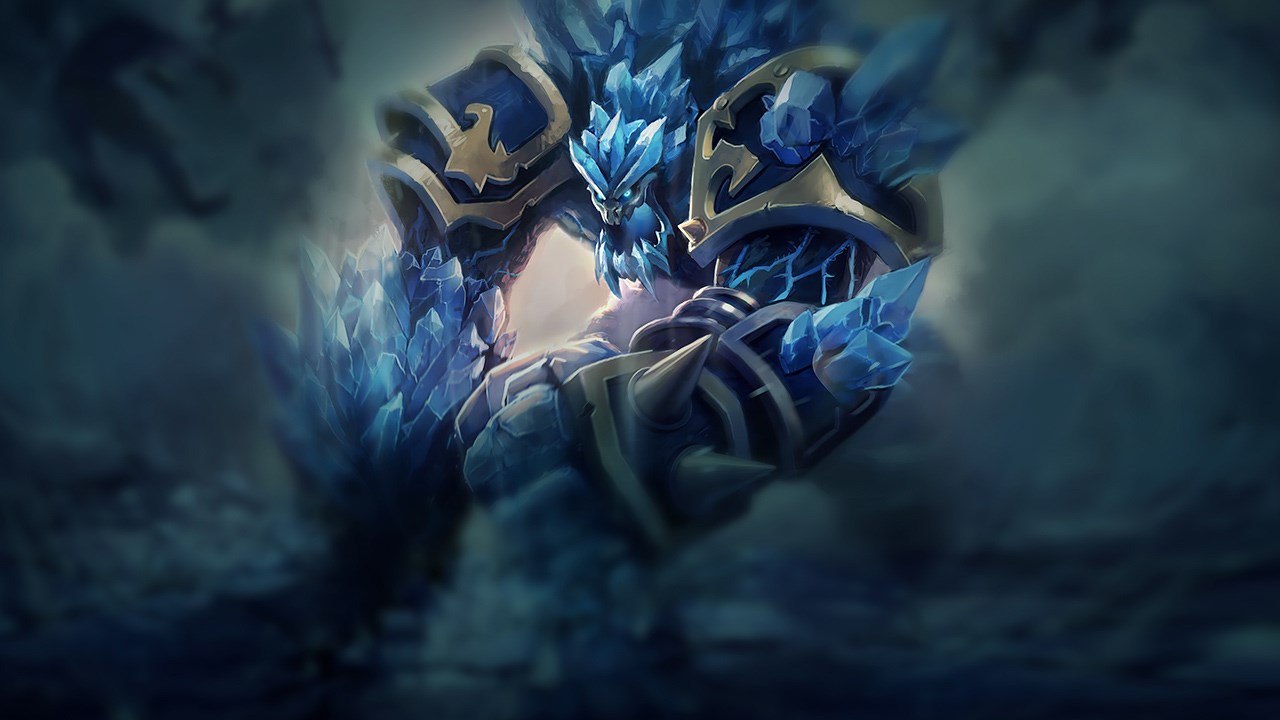 Splash-Art von Gletscher-Malphite